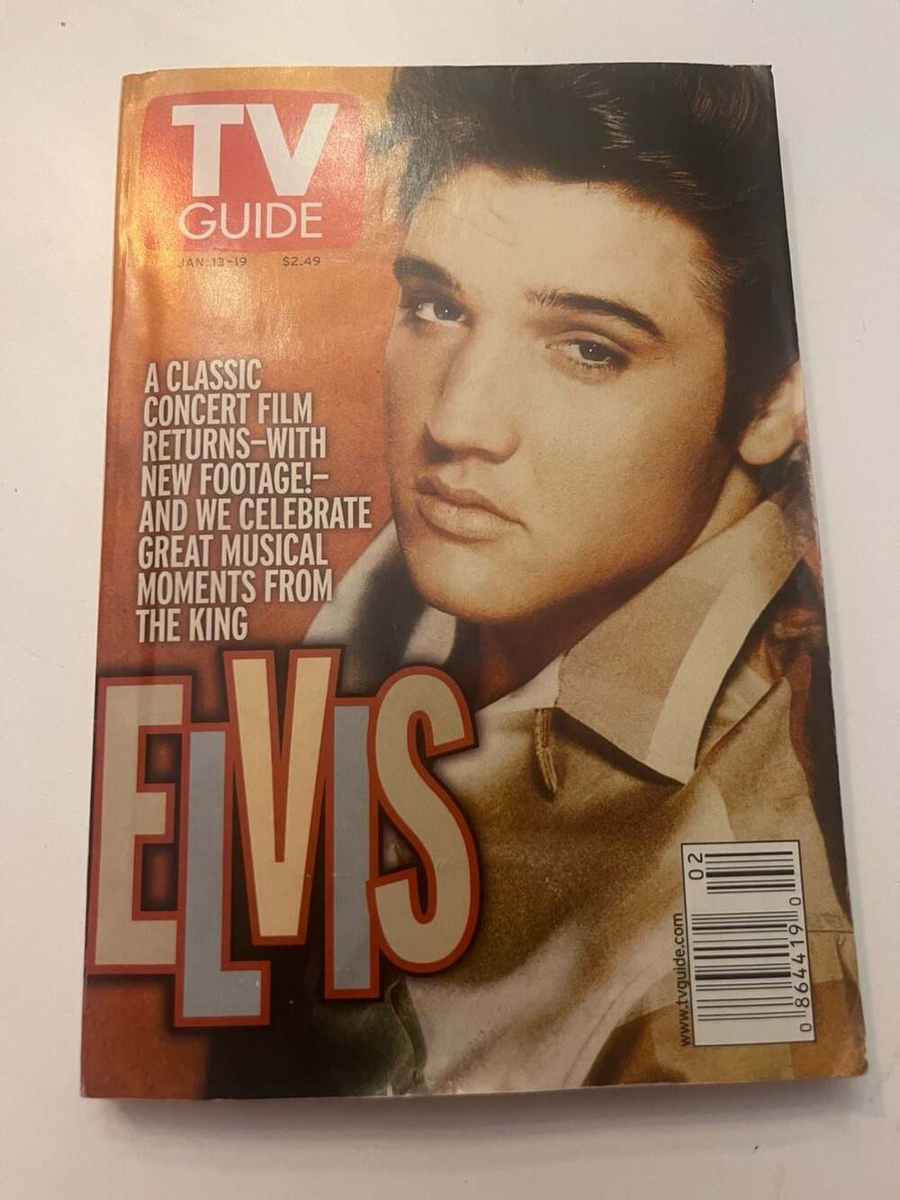 TV Guide Magazine January 13-19 2001 Elvis Presley Collectors Edition